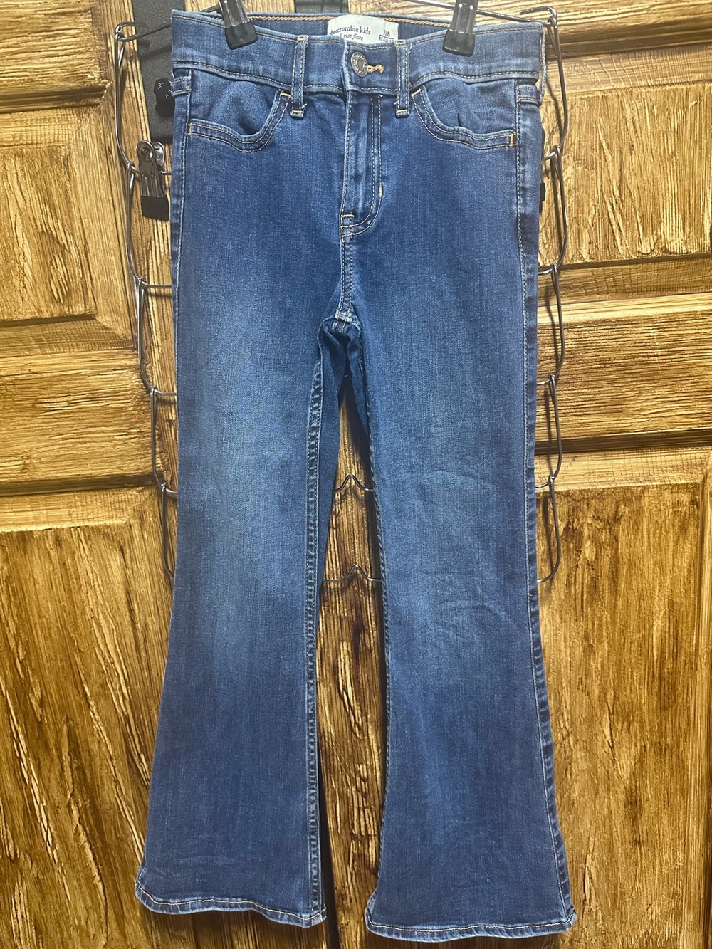 abercrombie kids Denim Flare Jeans in Blue Wash